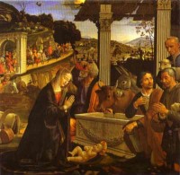 Ghirlandaio, Adoration of the Shepherds, 1485