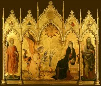 Simone Martini, Annunciation (Altarpiece), 1333